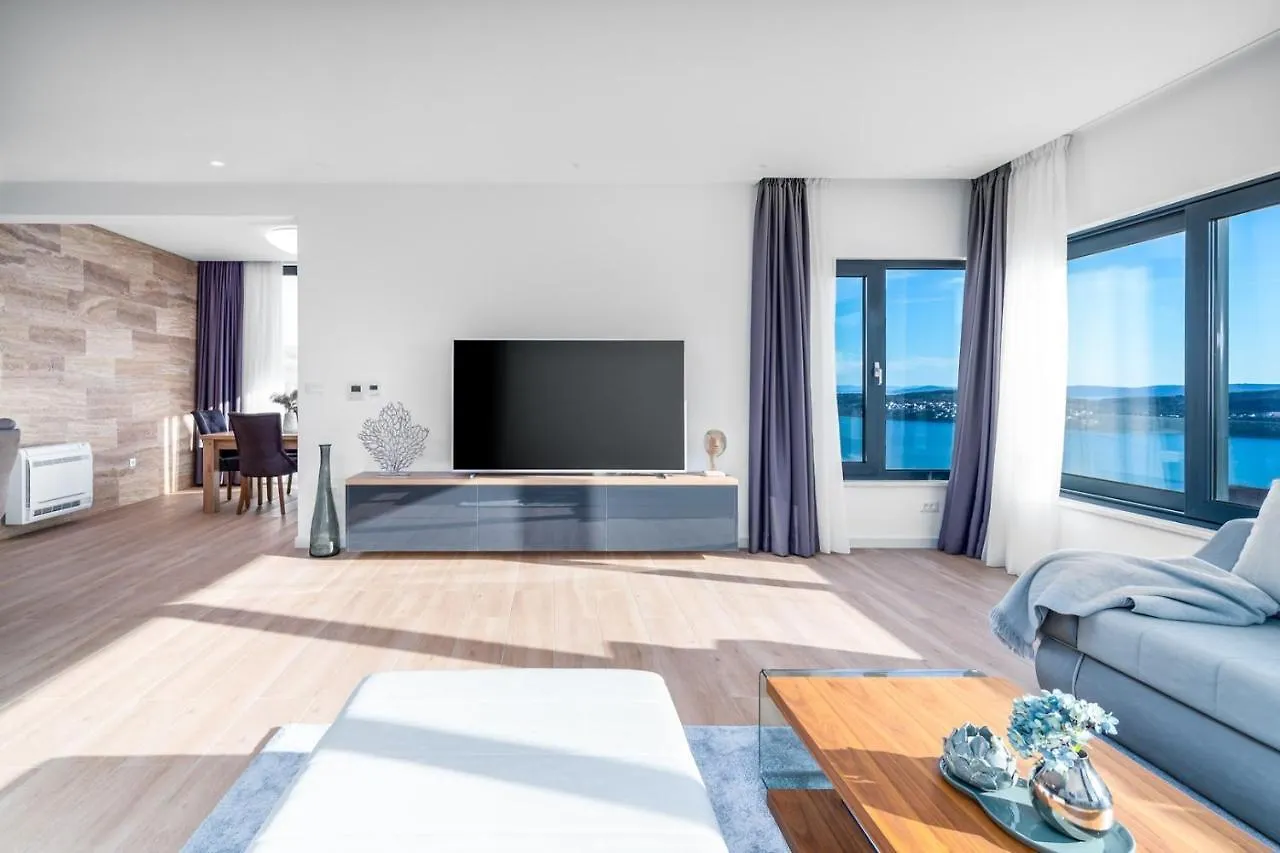 New Villa Astera -Heated Pool, 4 Bedrooms, And Sea Views Seget Vranjica